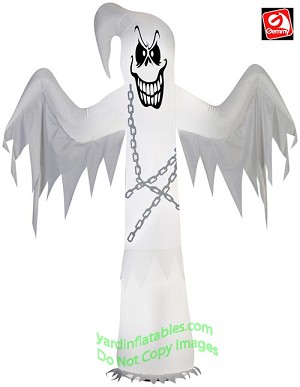 7' Chained Spooky Ghost 